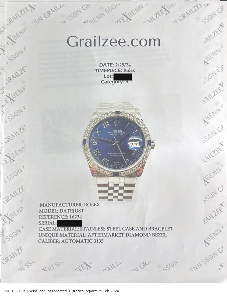 Authentication report